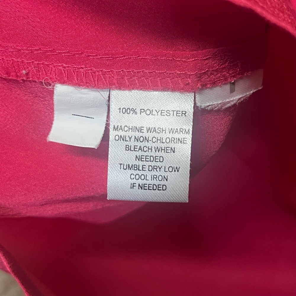 LOFT Blouse Womens Pink Sleeveless Tie Front Chic Feminine Top Loose Fit Small - Picture 5 of 8